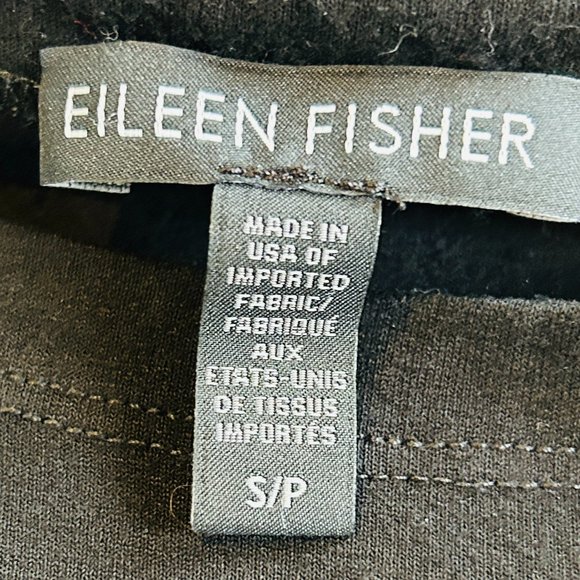 Eileen Fisher Sleeveless Asymmetrical Midi Dress in Black (size S) - Picture 7 of 12